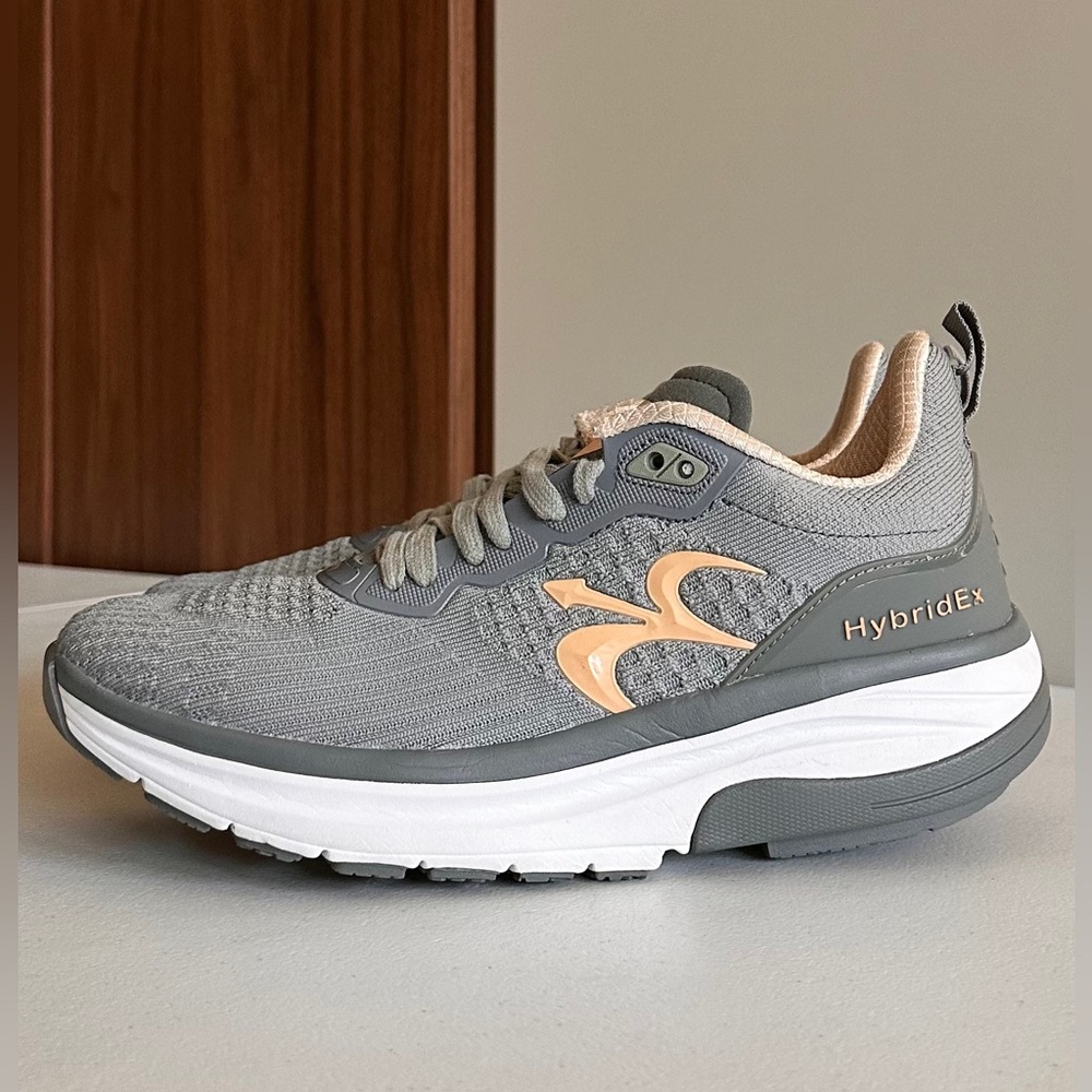 Women’s G Defy HybridEx Running Shoes Gravity Defyer Sneakers Grey Peach Sz 9.5